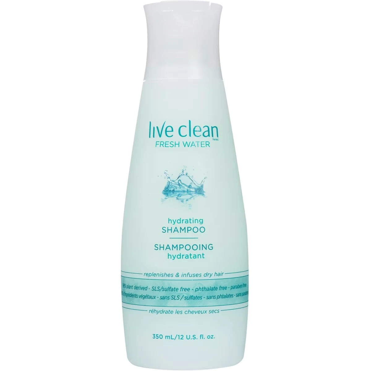Live Clean Fresh Water Hydrating Shampoo front package