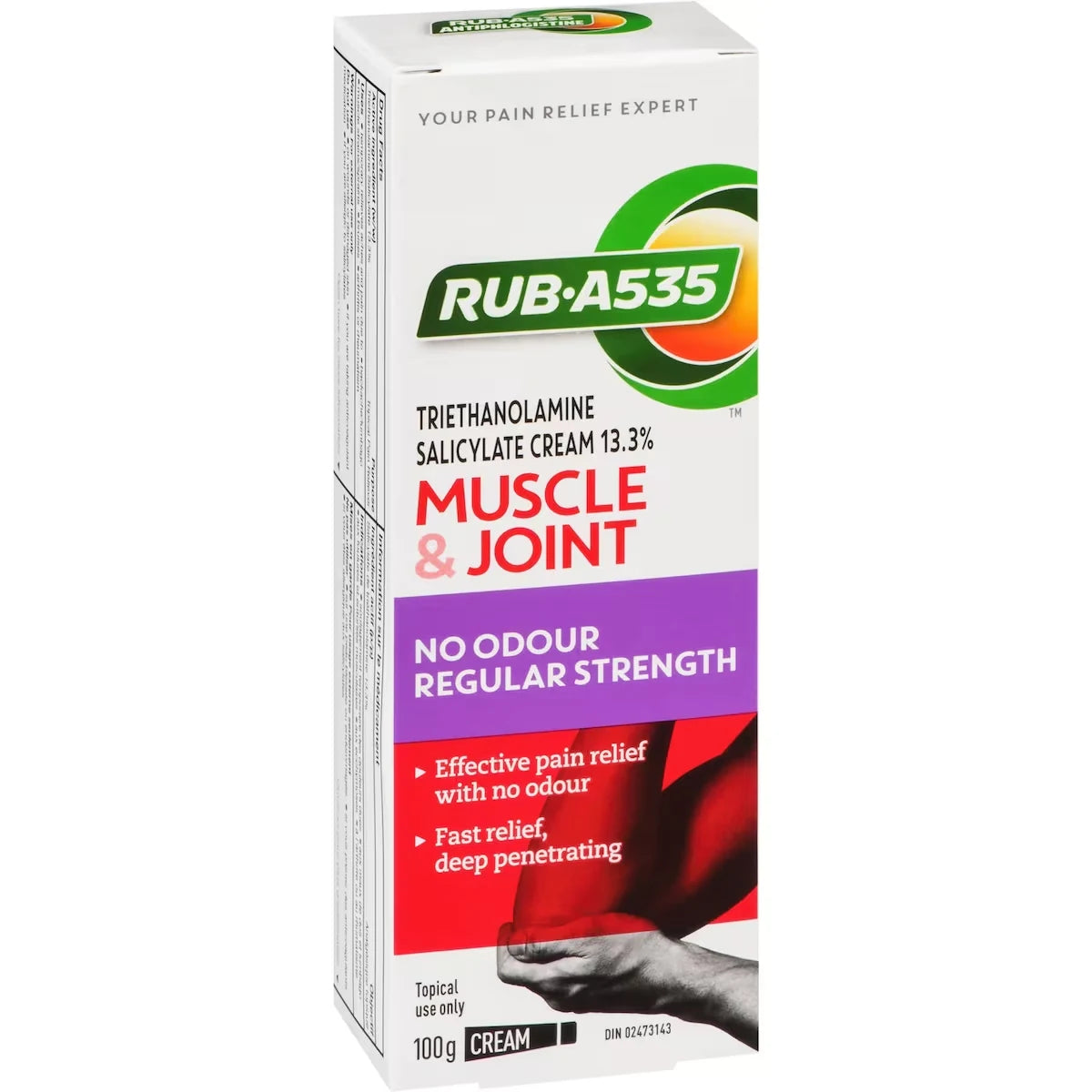 Rub A535 Muscle & Joint Pain Relief Cream, No Odour, Regular Strength product detail