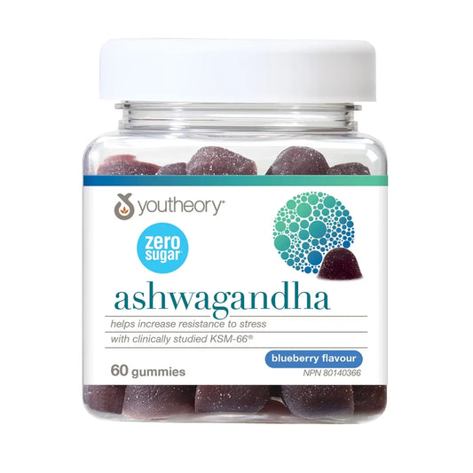 Youtheory Ashwagandha Gummies Zero Sugar front package