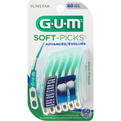 Gum Soft-Picks Advanced Dental Picks - 60Ct front package
