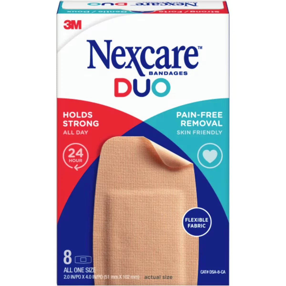 Nexcare DUO Bandages Knee and Elbow front package