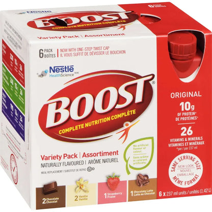 Boost Original Variety Pack Meal Replacement Drink, 6 × 237 ml product detail