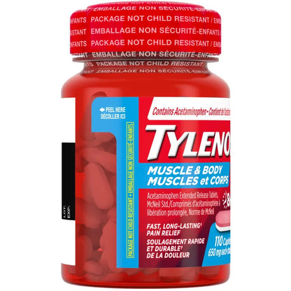 Tylenol Muscle Aches & Body Pain Relief Acetaminophen product detail