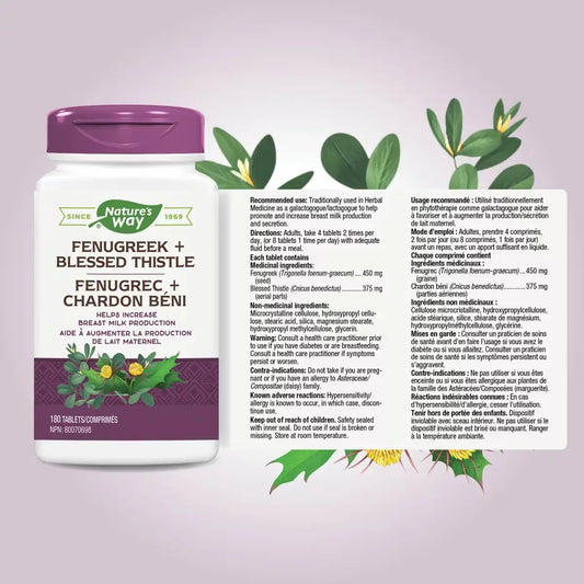 Nature's Way Fenugreek + Blessed Thistle product detail