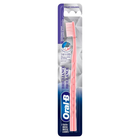 Oral B Brilliance Whitening Toothbrush, Extra Soft, Colors May Vary, 1 Count product image