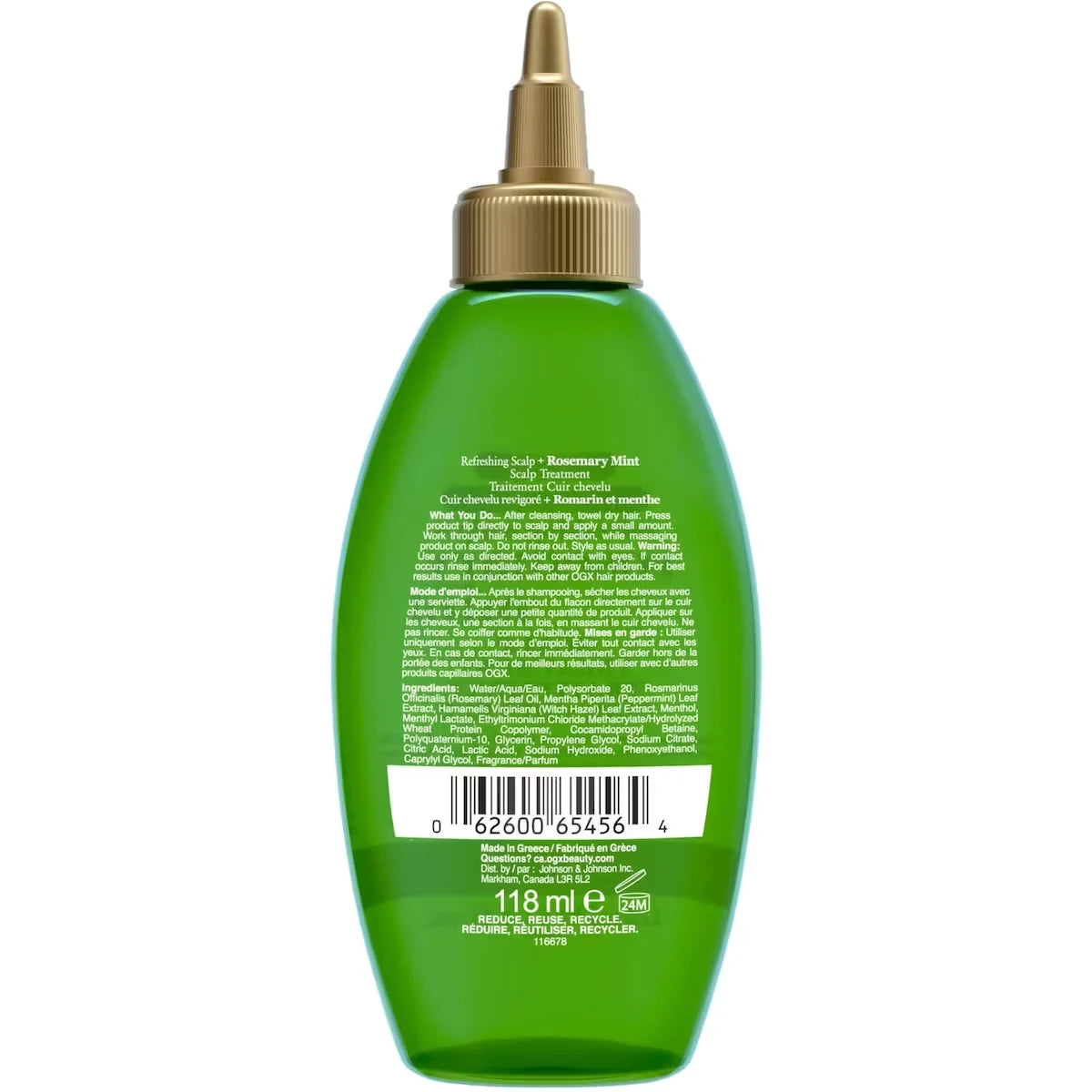 OGX Refreshing Scalp+ Rosemary Mint Extra Strength Scalp Treatment product detail