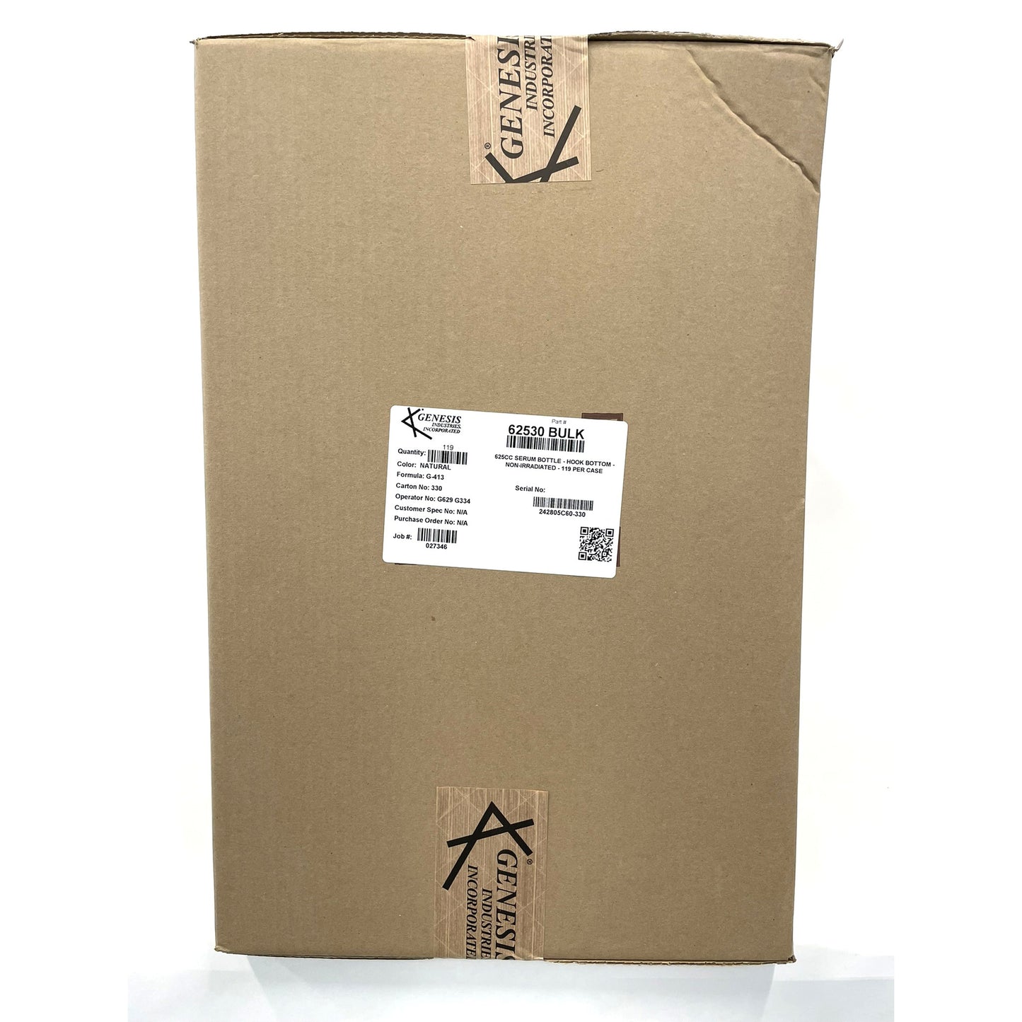 Serum Bottles Pack of 119, 625 mL