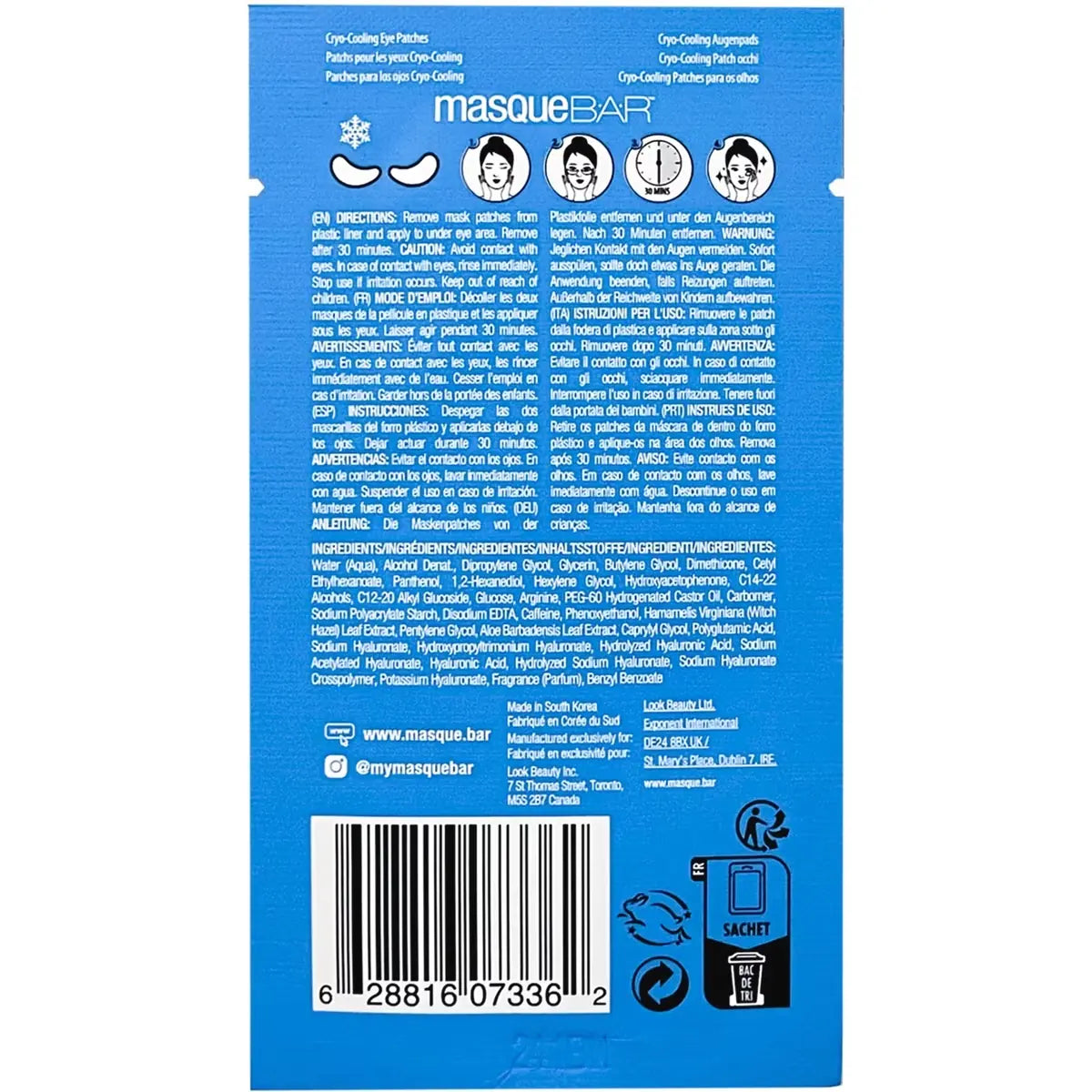 Masque Bar Cryo Cooling Under Eye Patches product detail