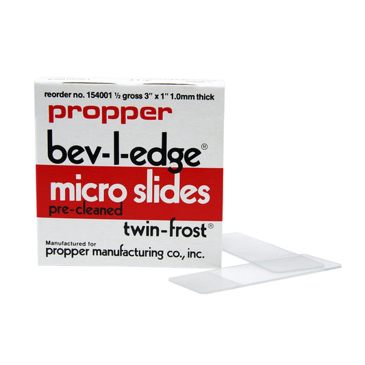 Bev-L-Edge Micro Slides, Frosted, 1 mm (Box of 72)