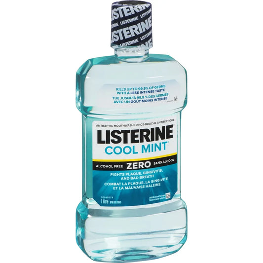 Listerine Mild Mint Zero Antiseptic Mouthwash, Alcohol Free 1L product detail