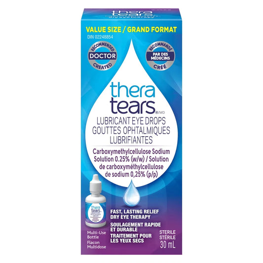 Thera Tears Lubricant Eye Drops front package