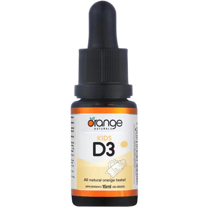 Orange Naturals Kids D3 Drops 400 IU (natural orange flavour) front package