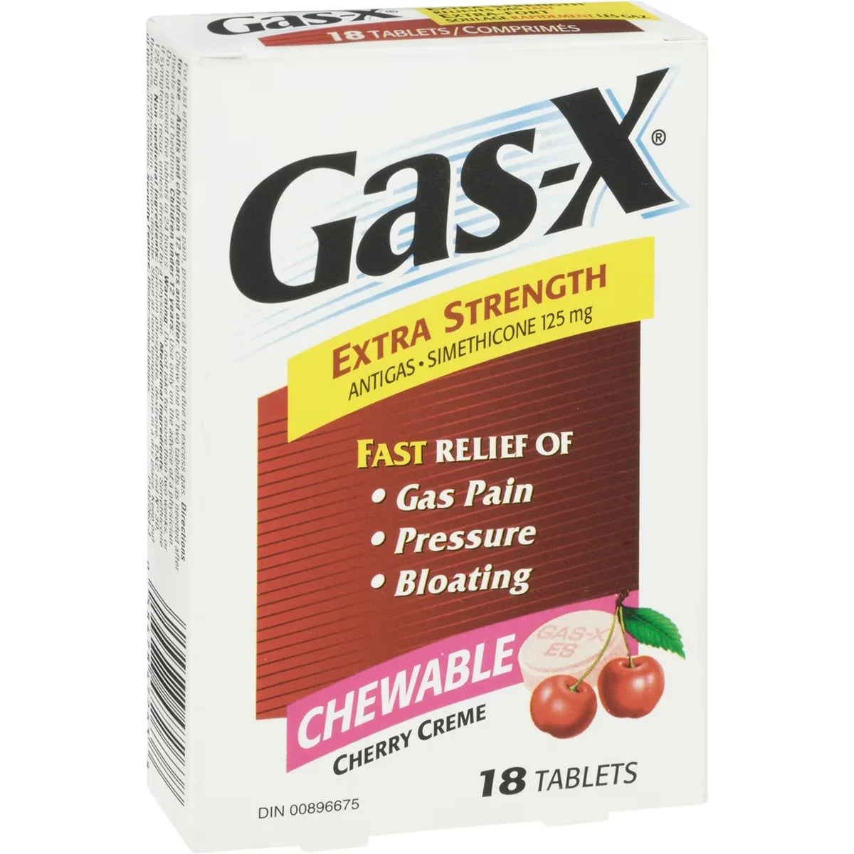 Gas-X Extra Strength, 18 units, Bite-Me Cherry product detail