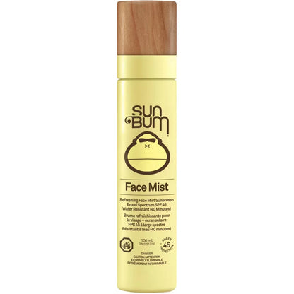 Sun Bum Refreshing Spf 45 Face Mist Sunscreen front package
