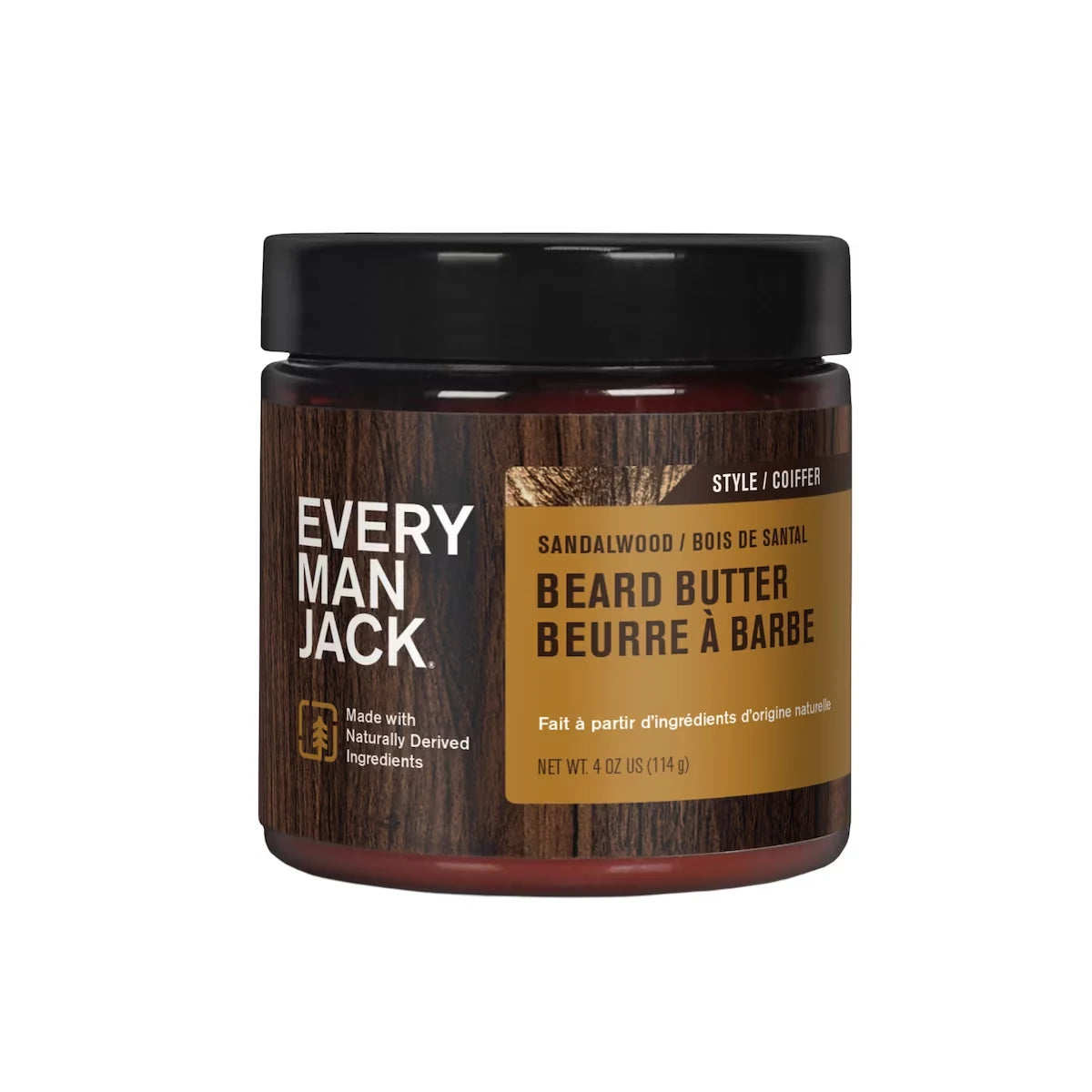 Every Man Jack EMJ Beard Butter Sandalwood front package