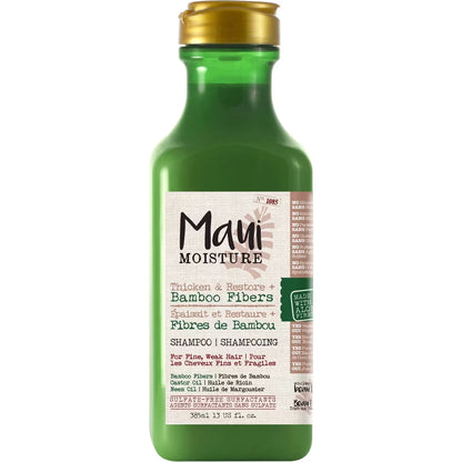 Maui Moisture Thicken & Restore + Bamboo Fiber Shampoo front package