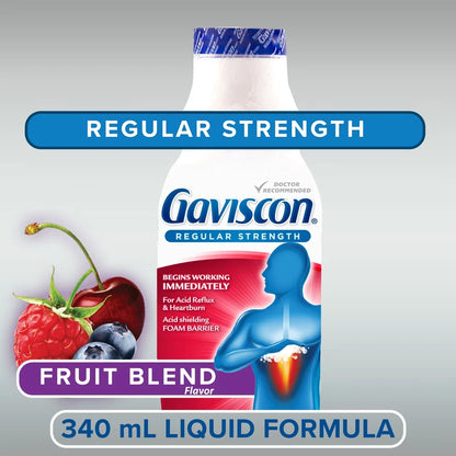 Gaviscon Regular Strength Liquid Soothing Fruit Blend product detail