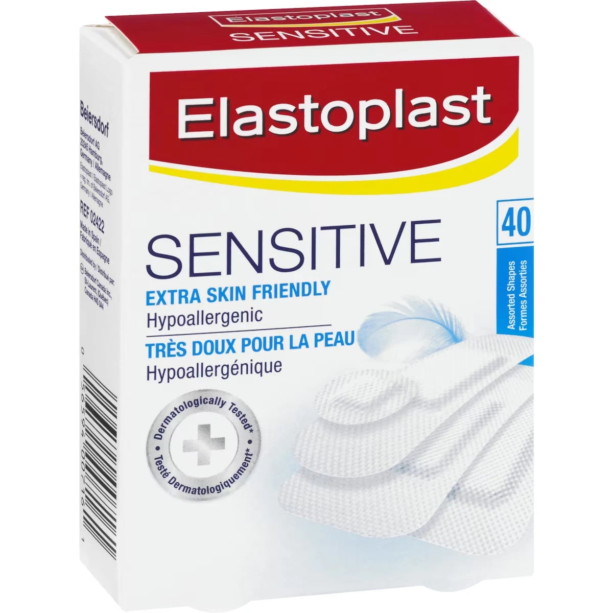 Elastoplast Sensitive Adhesive Bandages, 40 Assorted Shapes 40 Pieces product detail