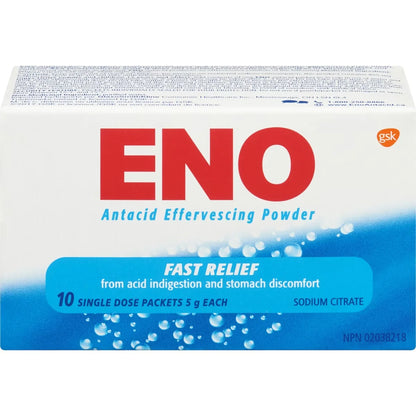 Eno Regular Antacid Powder Foil Sachets front package
