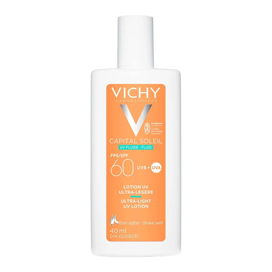 Vichy Suncreen For Face, Capital Soleil Ultra-light UV Lotion SPF 60, 40ml front package