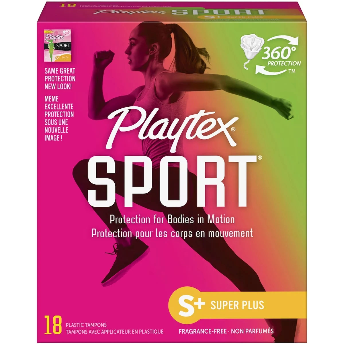 Playtex Sport Unscented Athletic Tampons Super Plus front package