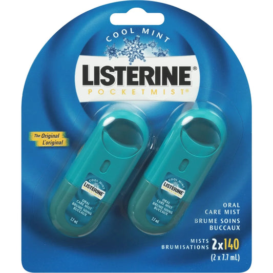 Listerine PocketMist Oral Care Mist, Cool Mint 7.7 ML front package