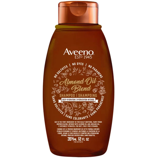 Aveeno Almond & Avocado Oil Blend Sulfate-Free Shampoo 354 mL front package