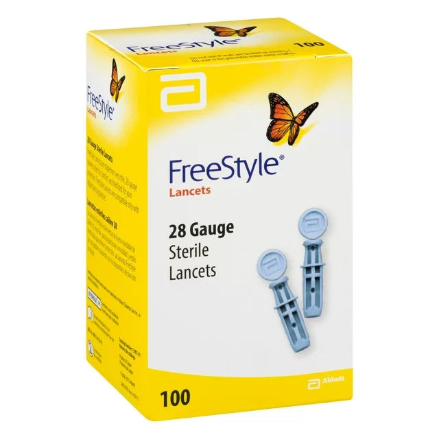 Lancettes FreeStyle calibre 28, 100 lancettes