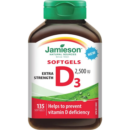 Jamieson Vitamin D 2500 IU Softgel front package