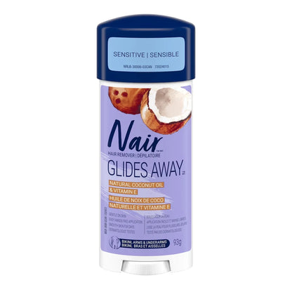 Nair Glides Away Sensitive Formula Hair Remover for Bikini front package