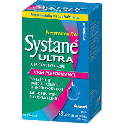 Systane Ultra Unidose Preservative Free Eye Drops 15 mL front package