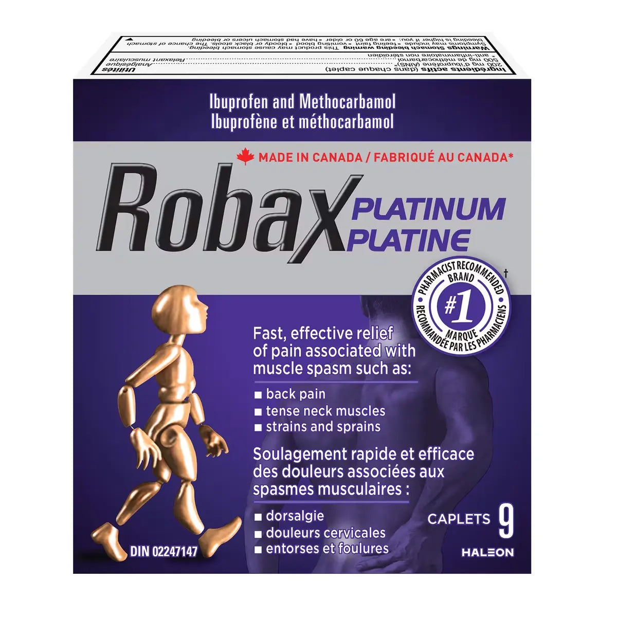 Robax Platinum caplets front package