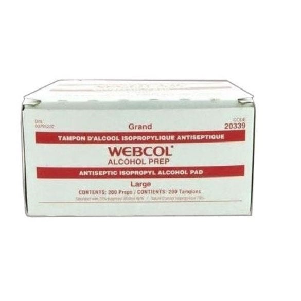 Alcohol Prep Webcol - Large Pack of 200 - additional product view 2