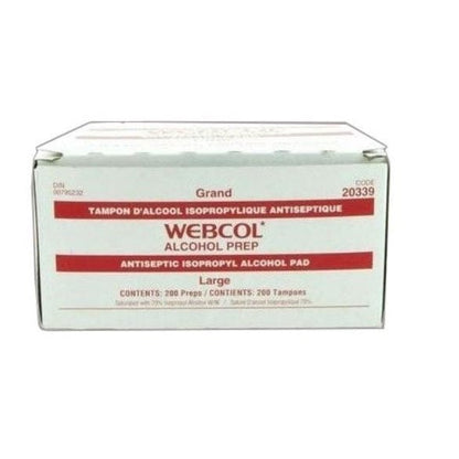 Alcohol Prep Webcol - Large Pack of 200 - additional product view 2