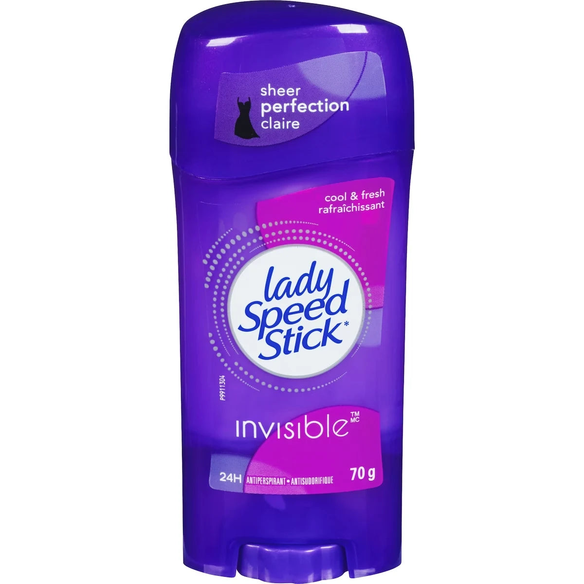 Lady Speed Stick Invisible Antiperspirant Deodorant Solid, Cool & Fresh front package