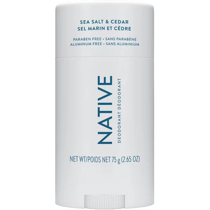 Native Deodorant Sea Salt & Cedar 75g front package