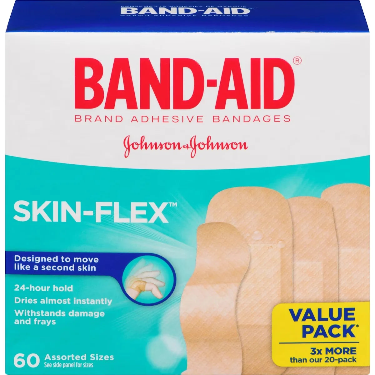 Band-Aid Skin-Flex Adhesive Bandages front package