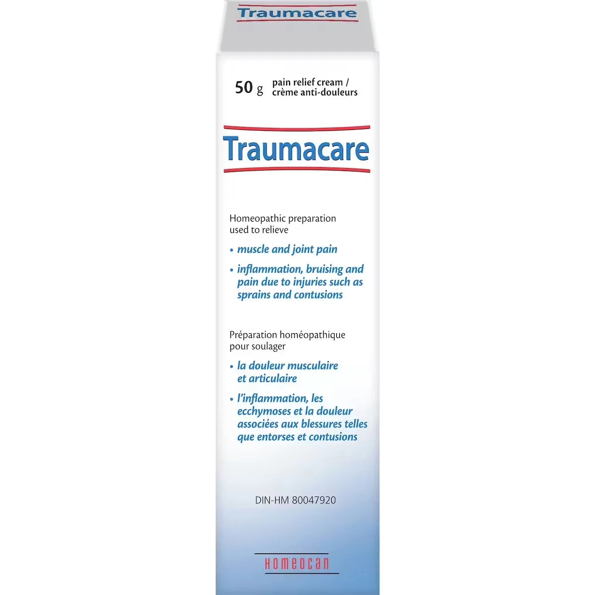 Traumacare Pain Relief Cream front package