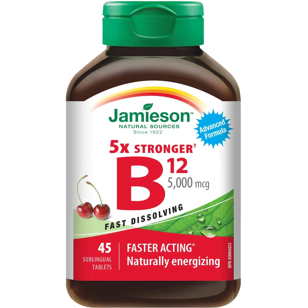 Jamieson Vitamin B12 5,000 Mcg front package