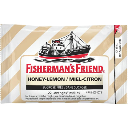 Fisherman's Friend Honey-Lemon Sugar Free Lozenges front package