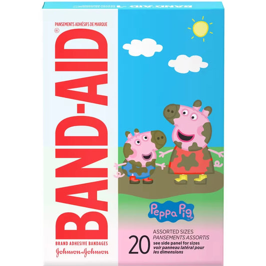 Band-Aid Adhesive Bandages for Kids, Peppa Pig front package