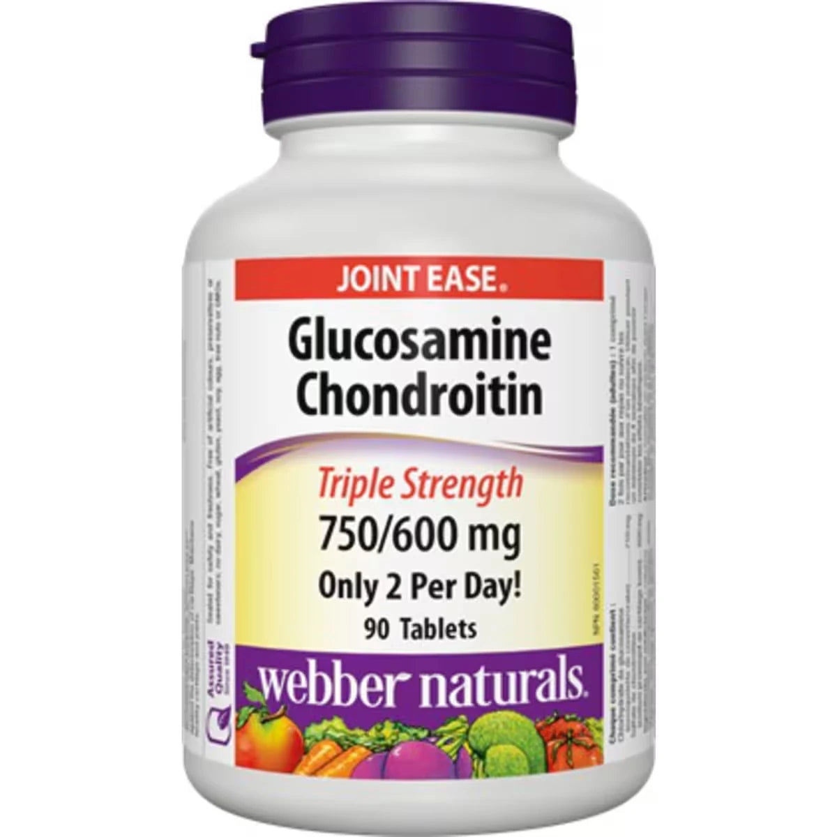 Webber Glucosamine Chondroitin Triple Strength 750/600 mg front package