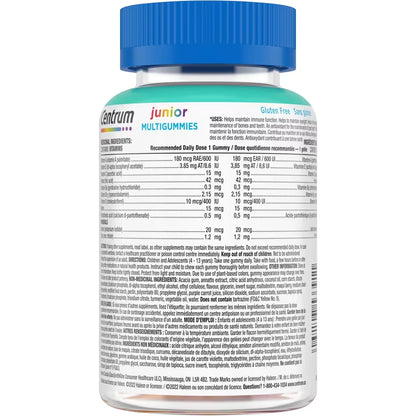 Centrum Junior MultiGummies Tropical Fruit Multivitamin and Multimineral Supplement product detail