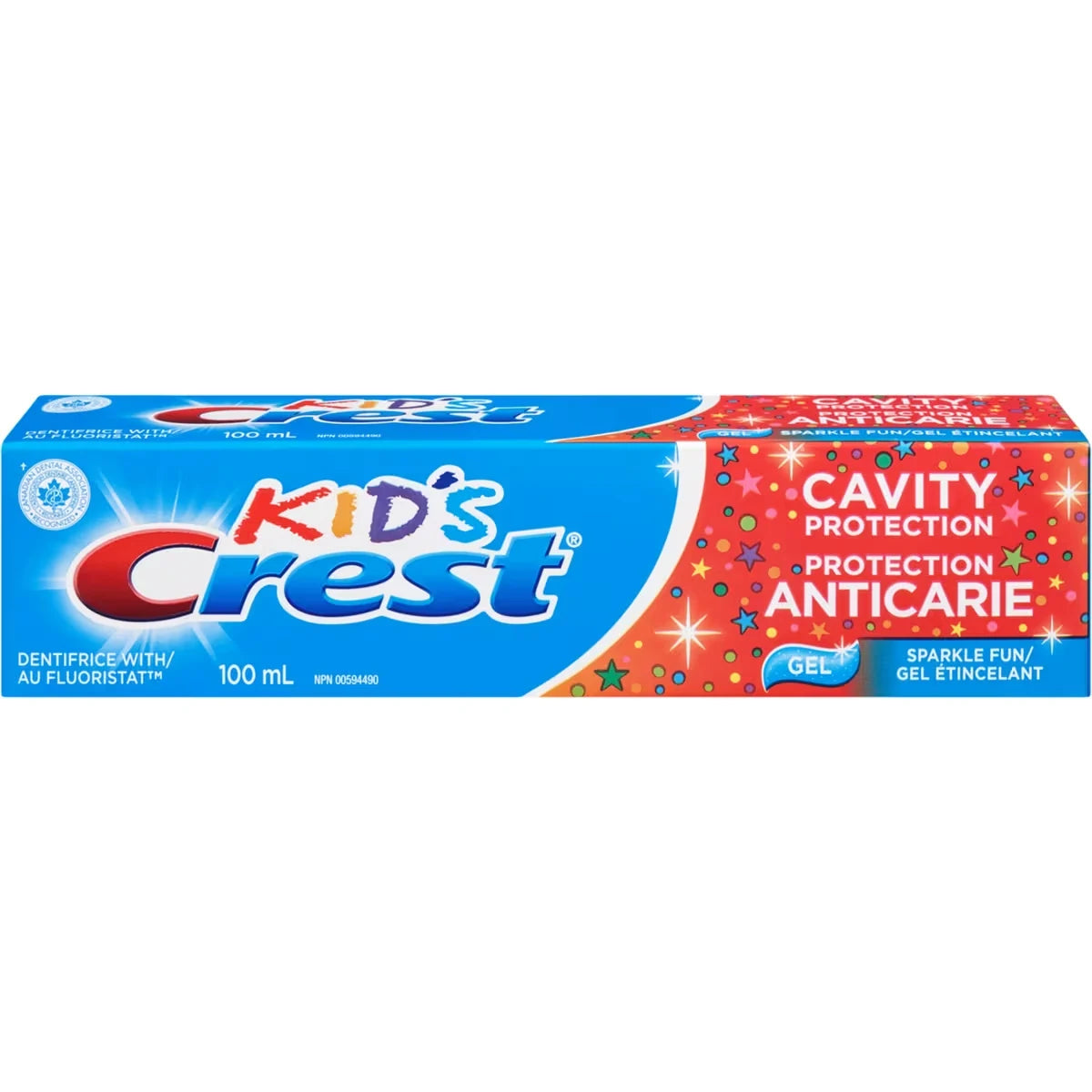 Crest Kid's Cavity Protection Sparkle Fun Gel, 100 mL front package