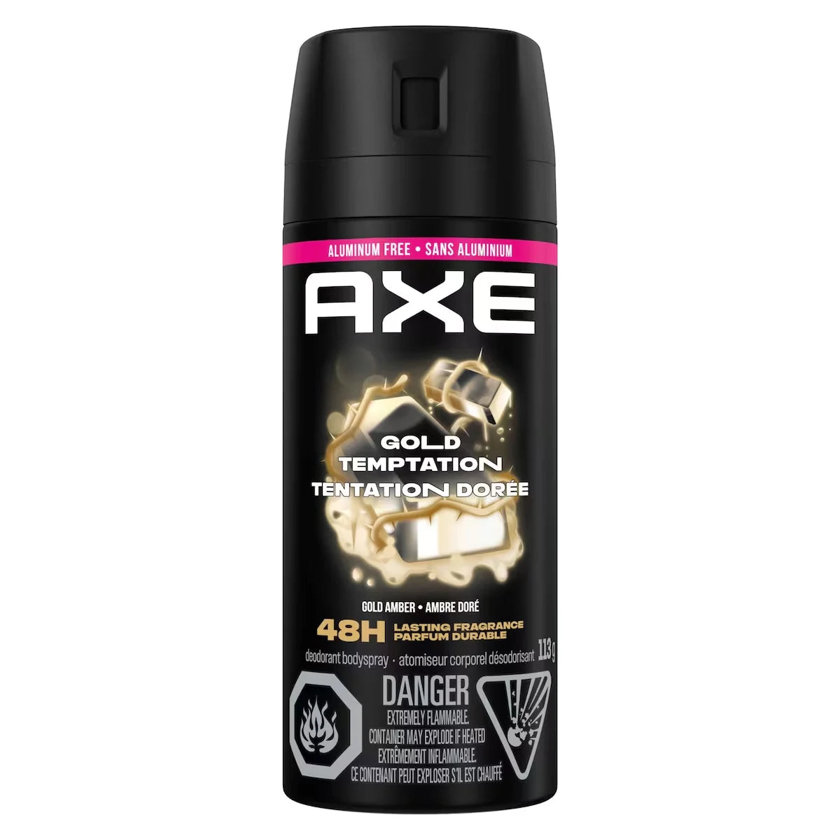 Axe Deodorant Body Spray Gold Temptation 113 G front package
