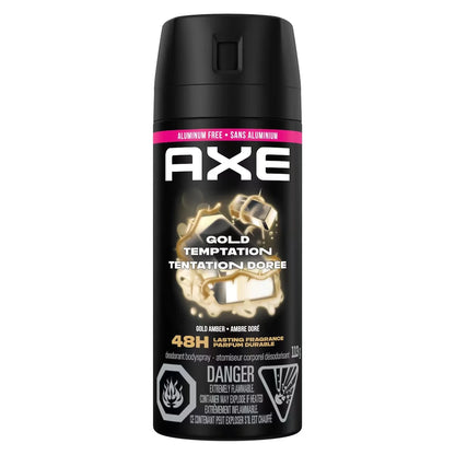 Axe Deodorant Body Spray Gold Temptation 113 G front package