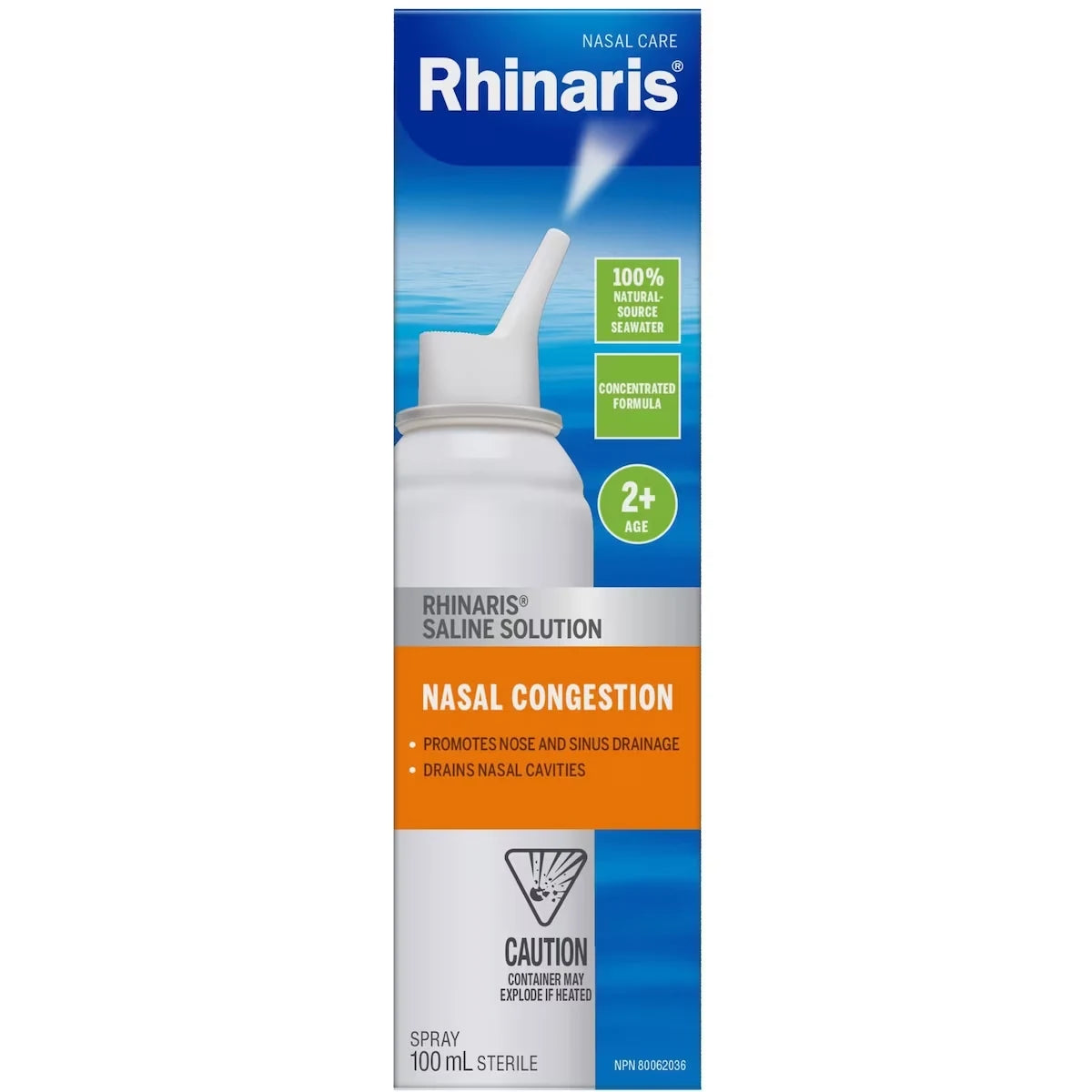Rhinaris Hypertonic Spray - Nasal Congestion front package