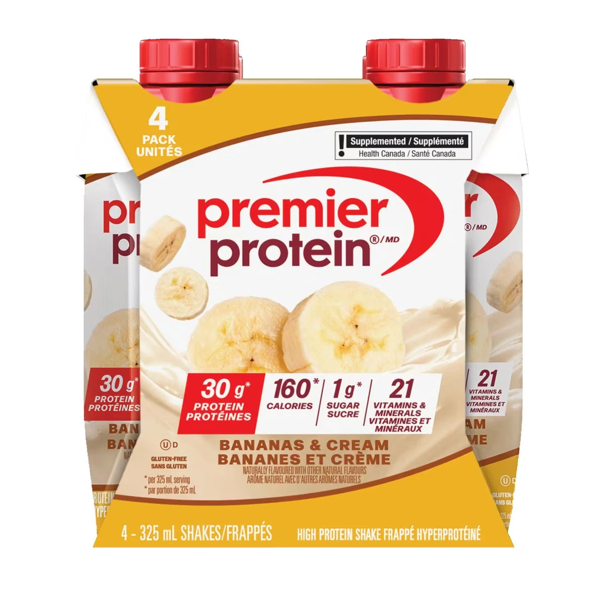 Premier Bananas and Cream front package