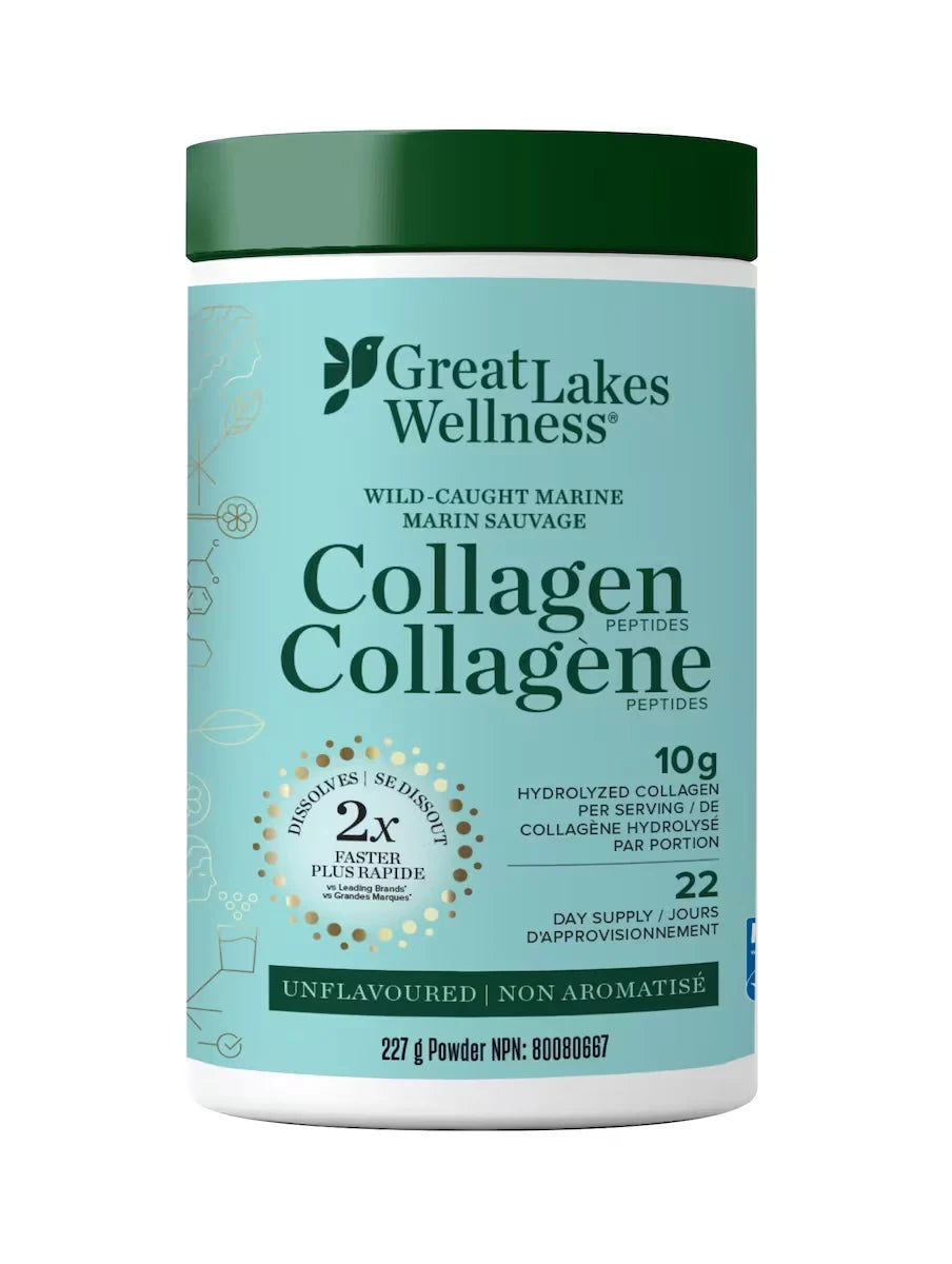 Great Lakes Wellness Marine Collagen Peptides Unflavoured front package