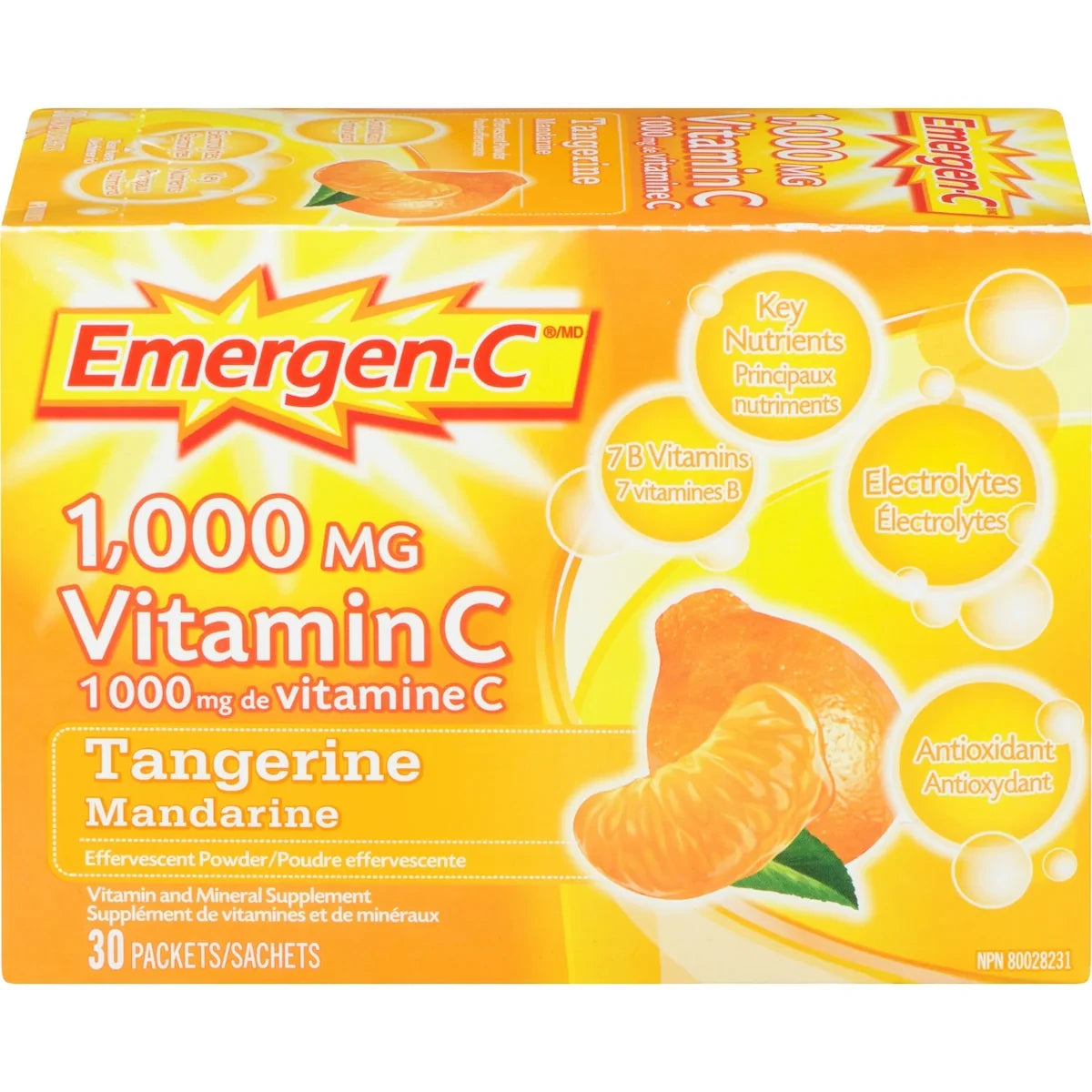 Emergen-C Vitamin C & Mineral Supplement Fizzy Drink Mix, Tangerine product detail
